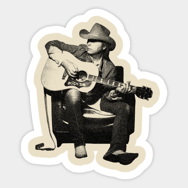 Dwight Yoakam Graphite Pencil Sticker by Kerisparty